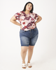 Joan Frayed-Hem Denim Bermuda Shorts - thumbnail