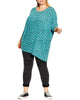 Hunter Turquoise Cheetah Print Top - thumbnail