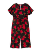 Rose Tie-Waist Cropped Jumpsuit - thumbnail