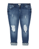 Centre Destructed Boyfriend with Embellishment - thumbnail