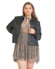 Malorie Faux Leather Shacket - thumbnail