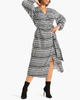 Ashley Printed Midi Wrap Dress - thumbnail