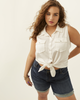 Diana Sleeveless Button-Up Top - thumbnail