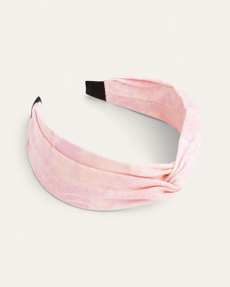 Regina Tie-Dye Knot Headband | Pink / Orange