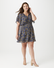 Emma Chiffon Ruffle Sleeve Dress - thumbnail