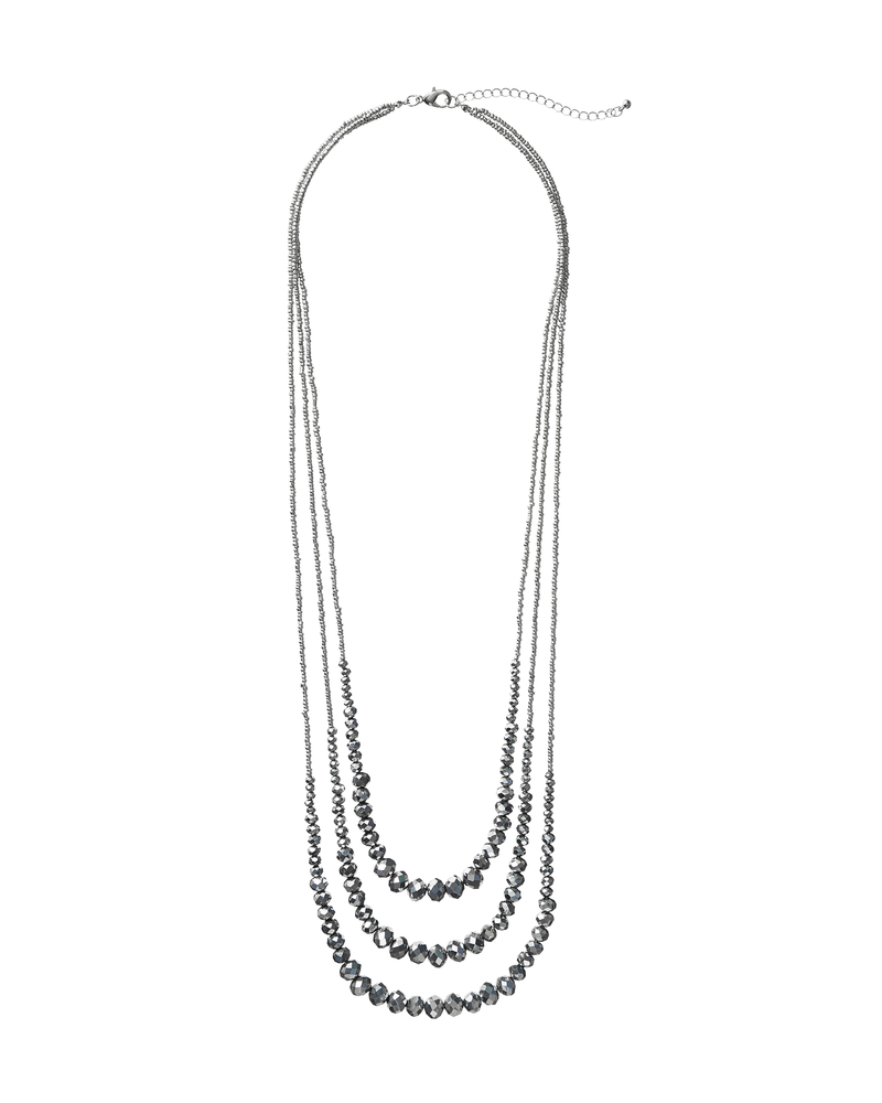 Kaya Multistrand Necklace | Silver