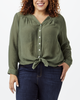 Raye Tie-Front Shirt - thumbnail
