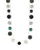 Sarah Mixed Metal Circle Necklace - thumbnail