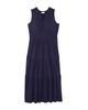 Modesto Sleeveless Henley Smocked Waist Maxi Dress - Short - thumbnail