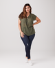 Cece Zipper Detail Tee - thumbnail