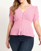 Kendra Shirred Sleeve Blouse - thumbnail
