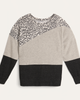 Kaitlyn Animal-Print Colorblocked Sweatshirt - thumbnail
