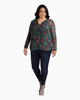 Demi Button Down Floral Blouse - thumbnail