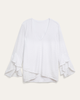 Tavianna Eyelet Flutter-Sleeve Top - thumbnail