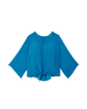 Tawny Embroidered Collar Tie Front Blouse - thumbnail