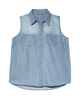 Felicity Sleeveless Chambray Shirt - thumbnail