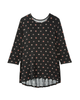 Freya 3/4 Sleeve Pleat Back Top - thumbnail