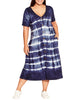 Pheobe Button Midi Dress - thumbnail