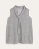 Antonella Sleeveless Tie Neck Blouse - thumbnail