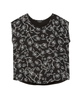 Christina Mixed Media Top with Neckline Cut Out Detail - thumbnail