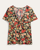 Amelia Ruched Sweetheart Blouse - thumbnail