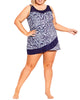 Marlowe Mesh Border Swim Dress - thumbnail