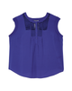 Tracey Cap Sleeve Embroidered Top - thumbnail