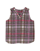 Marta Sleeveless V-Neck Blouse with Pleating - thumbnail
