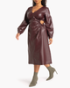 Julie Cutout Faux Leather Dress - thumbnail