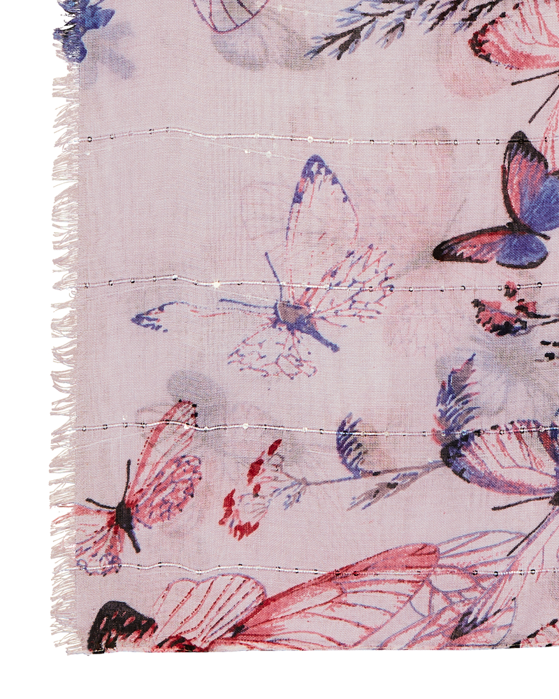 Stacey Butterfly Scarf | Light Blue