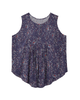 Honora Sleeveless Printed Blouse with Pleats - thumbnail