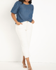Zelda Denim Puff Sleeve Top - thumbnail