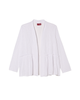 Jane 3/4 Sleeve Slub Knit Peplum Cardigan - thumbnail