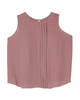Esmeralda Sleeveless Front Pleat Tank - thumbnail
