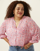 Demi Button Down Floral Blouse - thumbnail