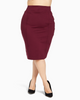 Freesia Scuba Pencil Skirt - thumbnail