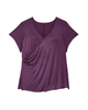 Anaya Short Flutter Sleeve Surplice Top - thumbnail