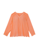 Lisel Tabbed Sleeve V-Neck Blouse - thumbnail