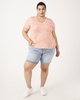 Sarah Printed V-Neck Tee - thumbnail