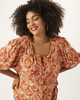Eliza Button-Down Peasant Blouse - thumbnail