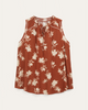Juniper Ruffle Neck Printed Tank Top - thumbnail