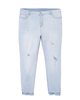 Hampton Destructed Skinny Jean with Step Hem - thumbnail