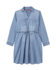 Selma Long Sleeve Chambray Dress - thumbnail