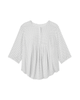 Sam 3/4 Sleeve Pleated Front Blouse - thumbnail