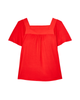 Briana Short Sleeve Square Neck Top - thumbnail