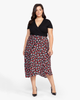 Tate Faux-Wrap Ribbed Top - thumbnail