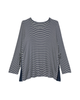 Liz Long Sleeve Lace Up Top - thumbnail