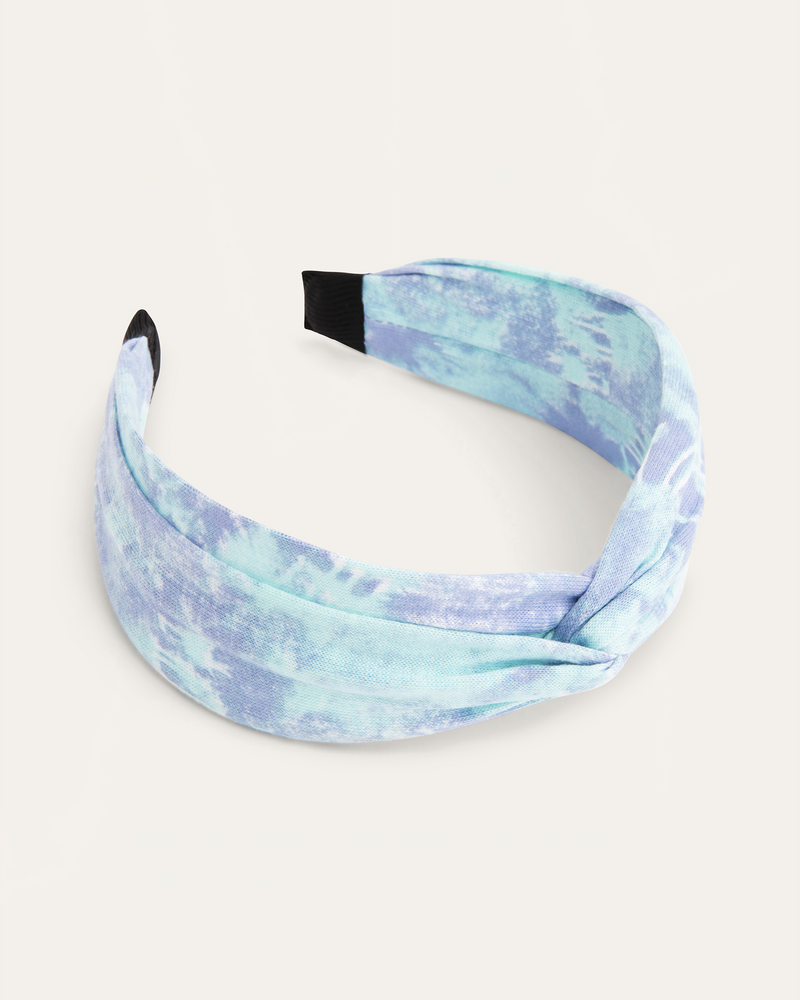 Regina Tie-Dye Knot Headband | Turquoise / Purple