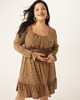 Vianne Floral-Print Ruffled-Hem Dress - thumbnail