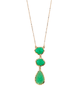 Sara Tri Pendant Druzy Necklace - thumbnail